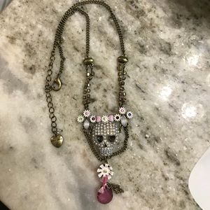 Betsey Johnson Skull Necklace